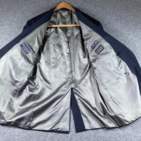 Vintage Polo University Club Ralph Lauren Double Breasted Blazer Mens 40R Blue * - Picture 11 of 16